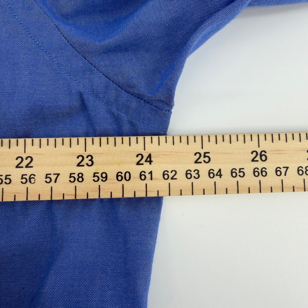 LL Bean Mens Blue Oxford Button Down Shirt 16.5 35 Long Sleeve 0 KQ54 - Picture 6 of 8